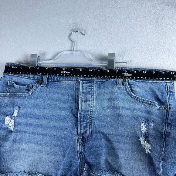 Old Navy OG Cut Off Shorts Secret Smooth Pockets High Rise Women's Blue Size 18 - Picture 6 of 8